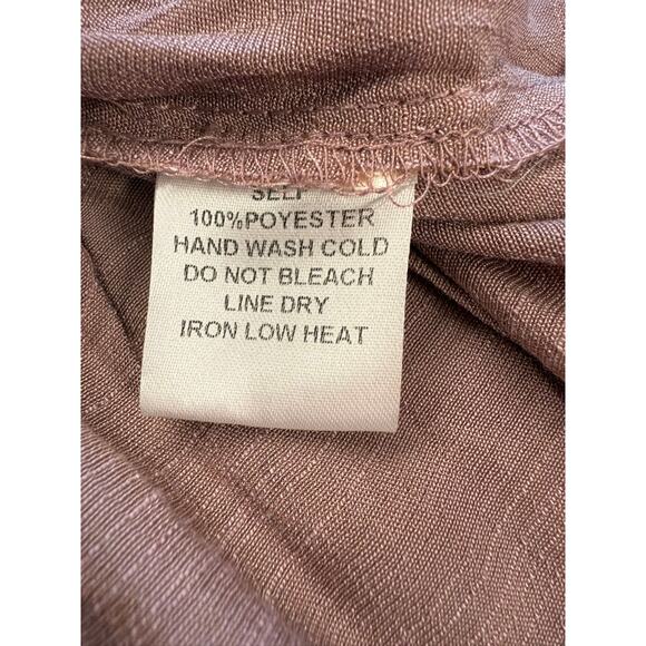 NWT!! "BLU IVY" Women's Dress SZ M Mauve/Lavender Fairy Midi Belt Flutter Sleeve - Picture 7 of 9